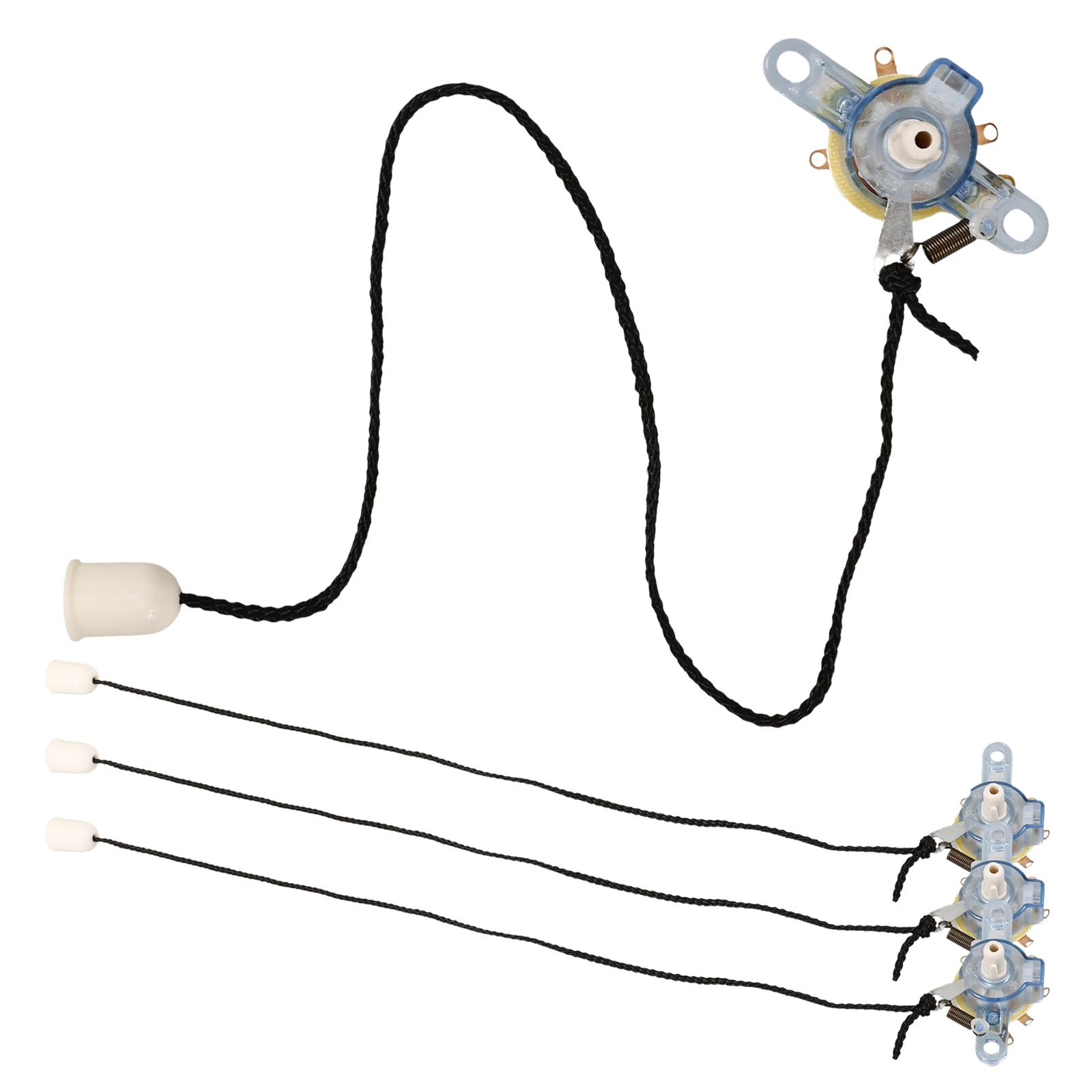 

4 Pcs Electric Fan Switch Ceiling Pull Chain Cord Speed Control Accessories Plastic