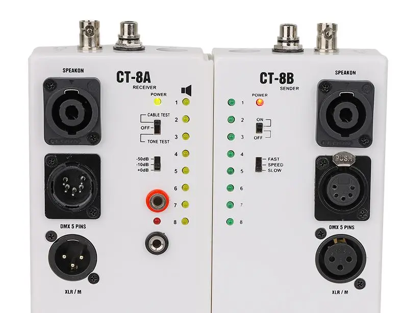 Alctron CT-8 Multi-purpose Audio Cable Tester,Test For Diversity Cable,XLR Phono RCA RJ45 RJ11 Use In Stage Or Recording Studio