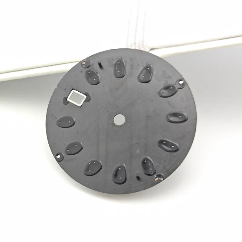 Nuovo quadrante dell'orologio da 32 mm con anello interno dell'ombra Quadrante dell'orologio meccanico luminoso blu ghiaccio per movimento NH34 NH35