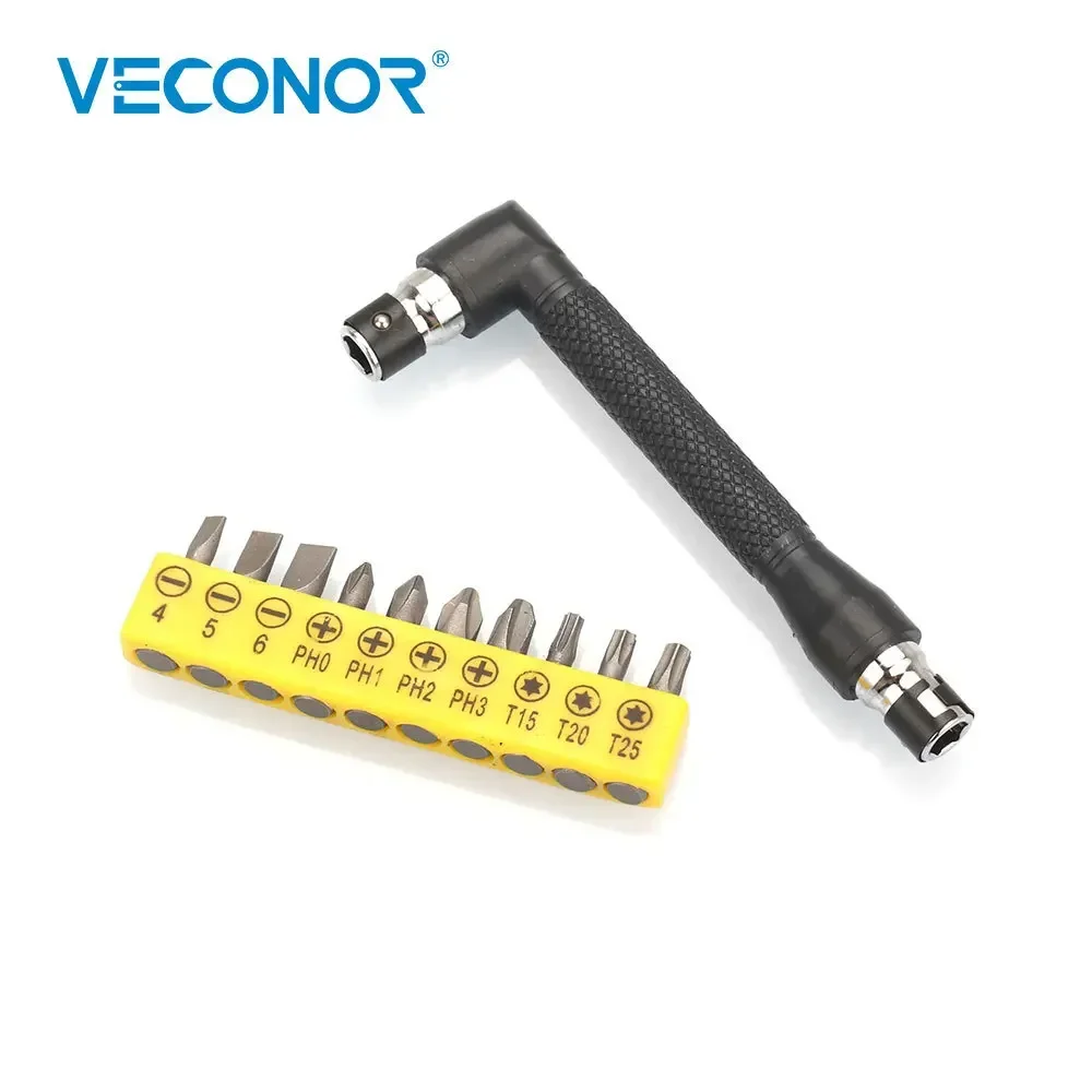 

10PCS 1/4" Dual Head Handy Screwdriver with Screwdriver Bits 6.35mm Pocket Mini Tool