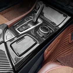 Automotive part For BMW 5 Series F10 carbon fiber Accessories car styling interior center console shift panel decorative strip