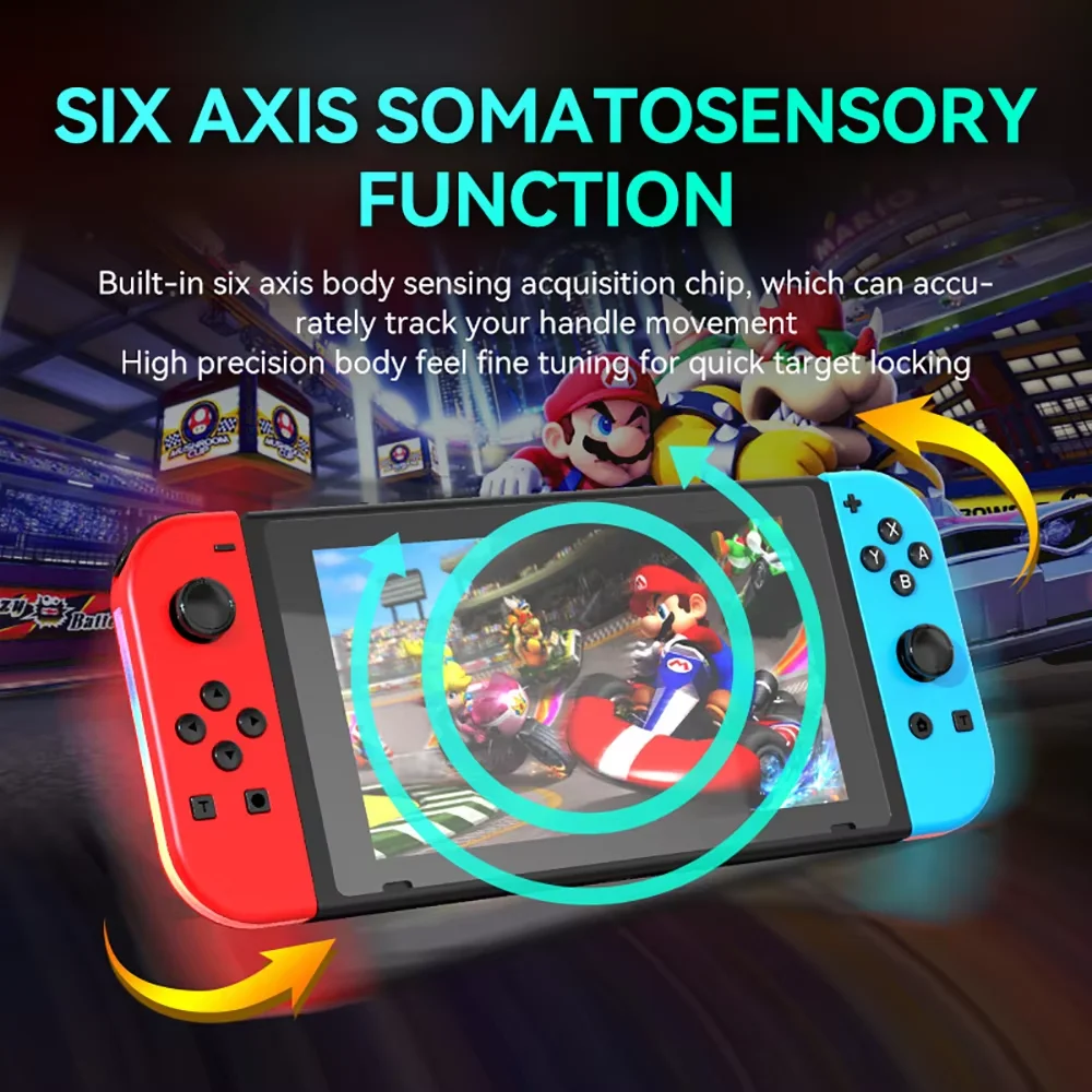 Switch Joypad for Nintendo Switch Oled Lite L/R Joy Controller with Dual Vibration Cons Gamepad