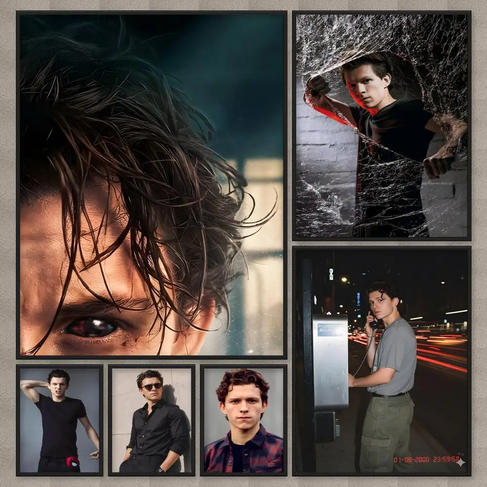 Actor Tom Holland Poster HD Wall Art Home Decor Waterproof Print Bedroom Garage Party Gift