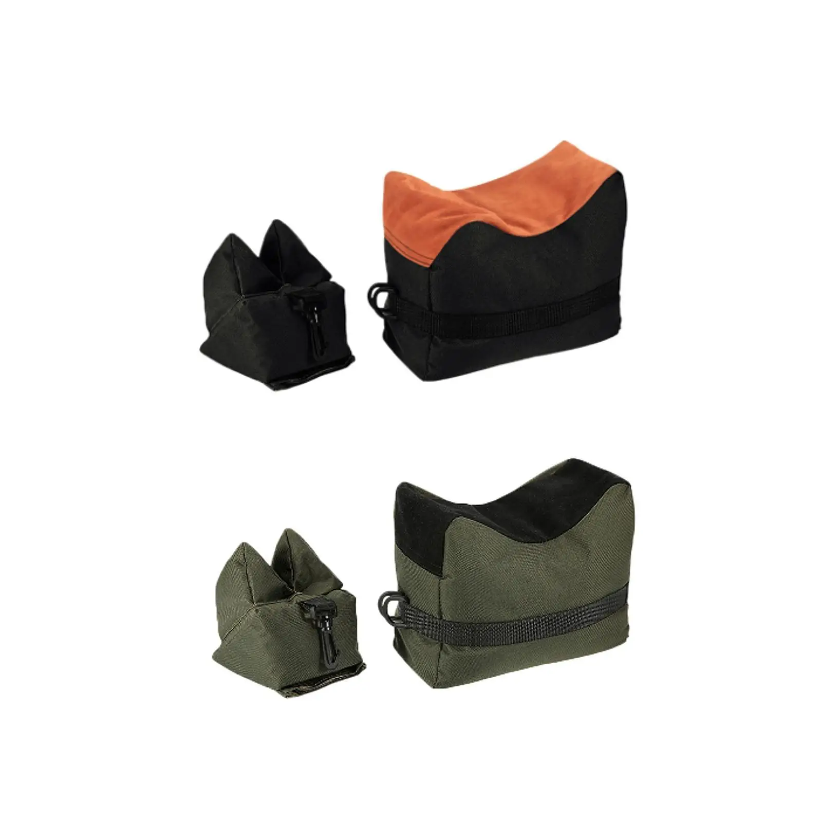 2 Pieces Shooting Range Sand Bag Set Bench Rest Target Stand Unfilled Sighting Portable Shooting Bench Stand Holders for Sports