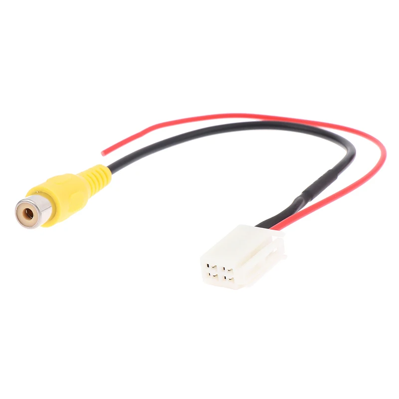 Innovative Practical 4 Pin Car Male Connector Radio Cable Adapter For Back Up Reverse Camera Input Plug