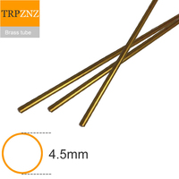 H62 thin brass tube  outer diameter 4.5mm   inner 4.1mm 4mm 3.9mm 3.5mm 2.5mm  Micro copper pipe  Capillary Hollow brass tube