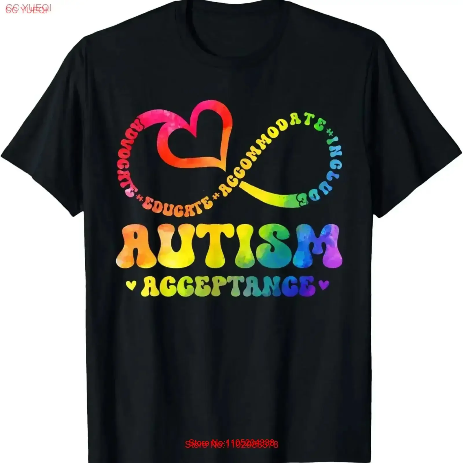 Autism Awareness T Shirt Kids Acceptance Autistic vintage Washed designer clothes Breathable Soft Stylish Comfortable graphic