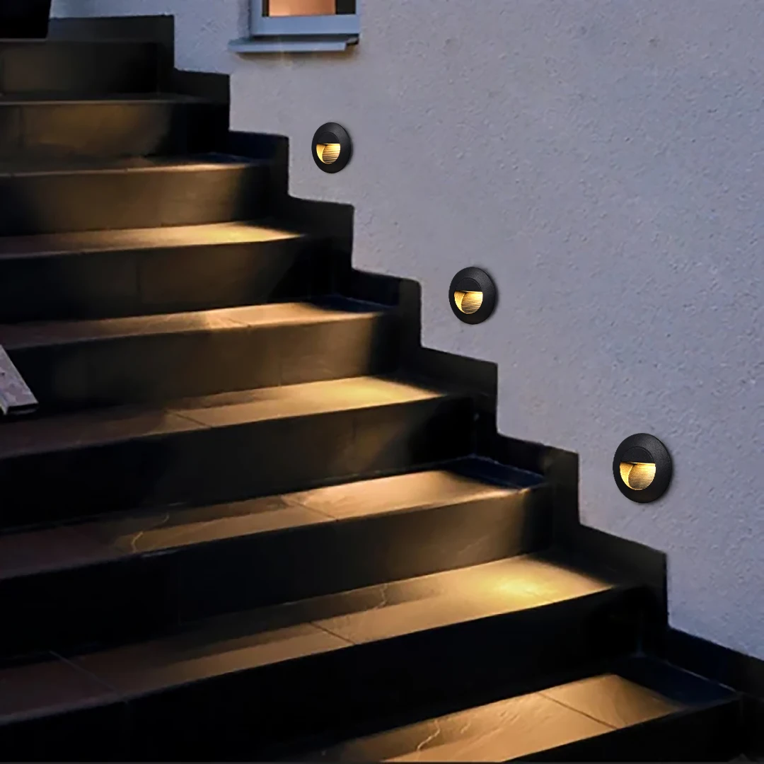 

Mini Small Outdoor Embedded Stair Lighting Foot Light Emitting Diode Step Light Wall Embedded Stair Lighting