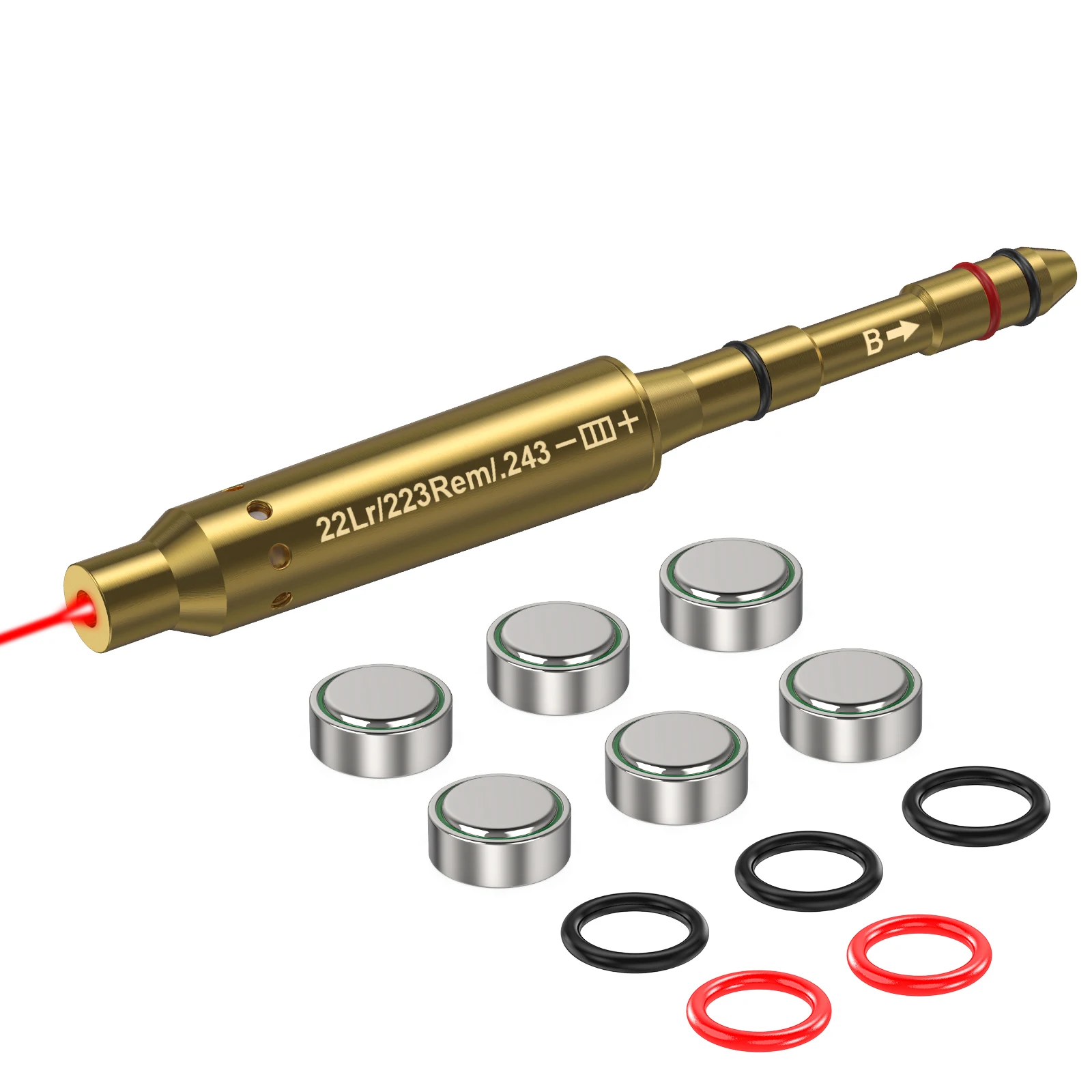 Image of Präzisionskalibriert: Speziell für Kaliber .22LR, .223REM, .243 zur sicheren und genauen Nullstellung.