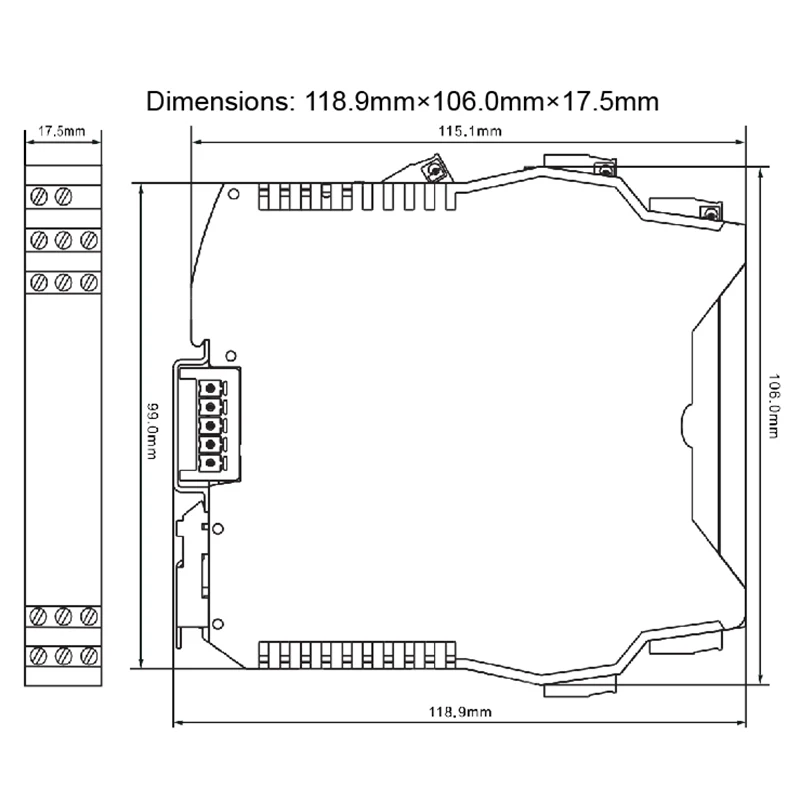 Isolated Safety Barrier 1 Input 1 Output 4 20mA 20 35V DC Ex ia Ga IIC Intrinsically Safe For Transmitter