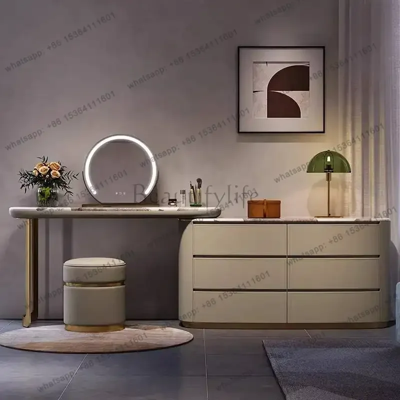 FG Accessories Laptop Vanity Desk Natural Antique Lingerie Jewellery Vanity Desk Standing Essentials Coiffeuse De Chambre Furnit