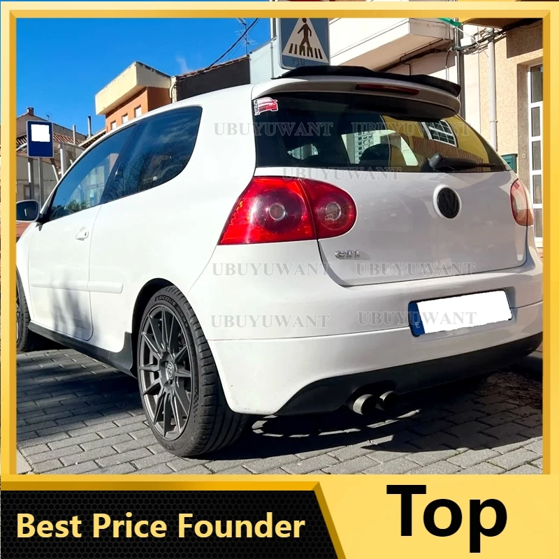 Rear Roof Lip Spoiler For Volkswagen VW Golf 5 MK5 R32 GTI R Hatchback Black / Carbon Look Car Tail Wing Car Styling