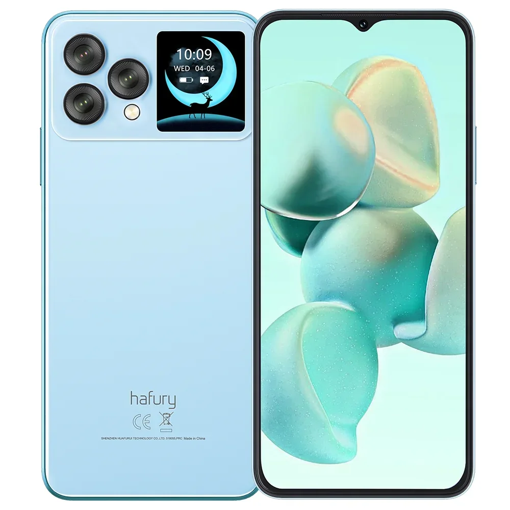 Смартфон Cubot Hafury V1 Android 13, 16 ГБ (8 ГБ + 8 ГБ), ОЗУ, 256 ГБ ПЗУ, 64 МП, камера, 4350 мАч, NFC, двойной экран, мобильный телефон 4G