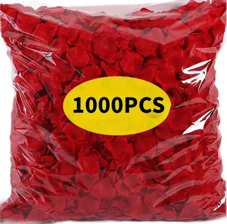 1000 قطعة من القماش غير المنسوج يحاكي بتلات الورد، وهو مناسب جدًا لعيد الحب وخاصة للحفلات الموصلة.