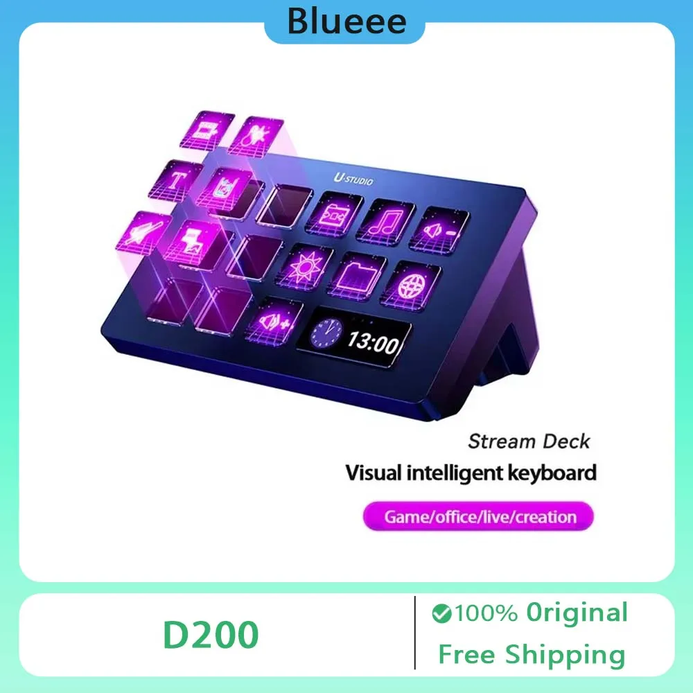 Ulanzi D200 Stream Deck Production Console Studio Controller for Custom Livestreaming Content Office Creation Youtube Tiktok