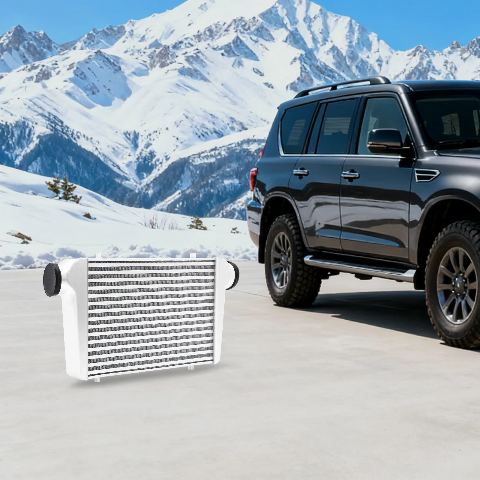 Intercooler, Aluminum Turbo Intercooler, 25x12x3 Inch 3 Inch Inlet, High Performance Cooling, Automotive RV Hydraulic System Upgrade, Universal Turbocharger Core