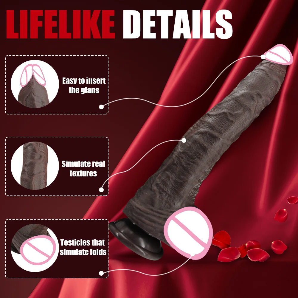 Super Long Dildo Realistic Dildos Flexible Soft Silicone Big Dick With Suction Cup Huge Penis Anal Sex Toys For Woman Men Adults view 2