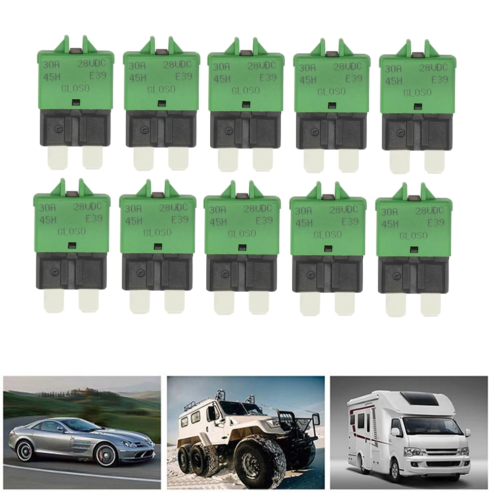 Manual Reset Adapter Reset Circuit Breaker Blade Adapter for Car Truck Boat Marine Vehicle