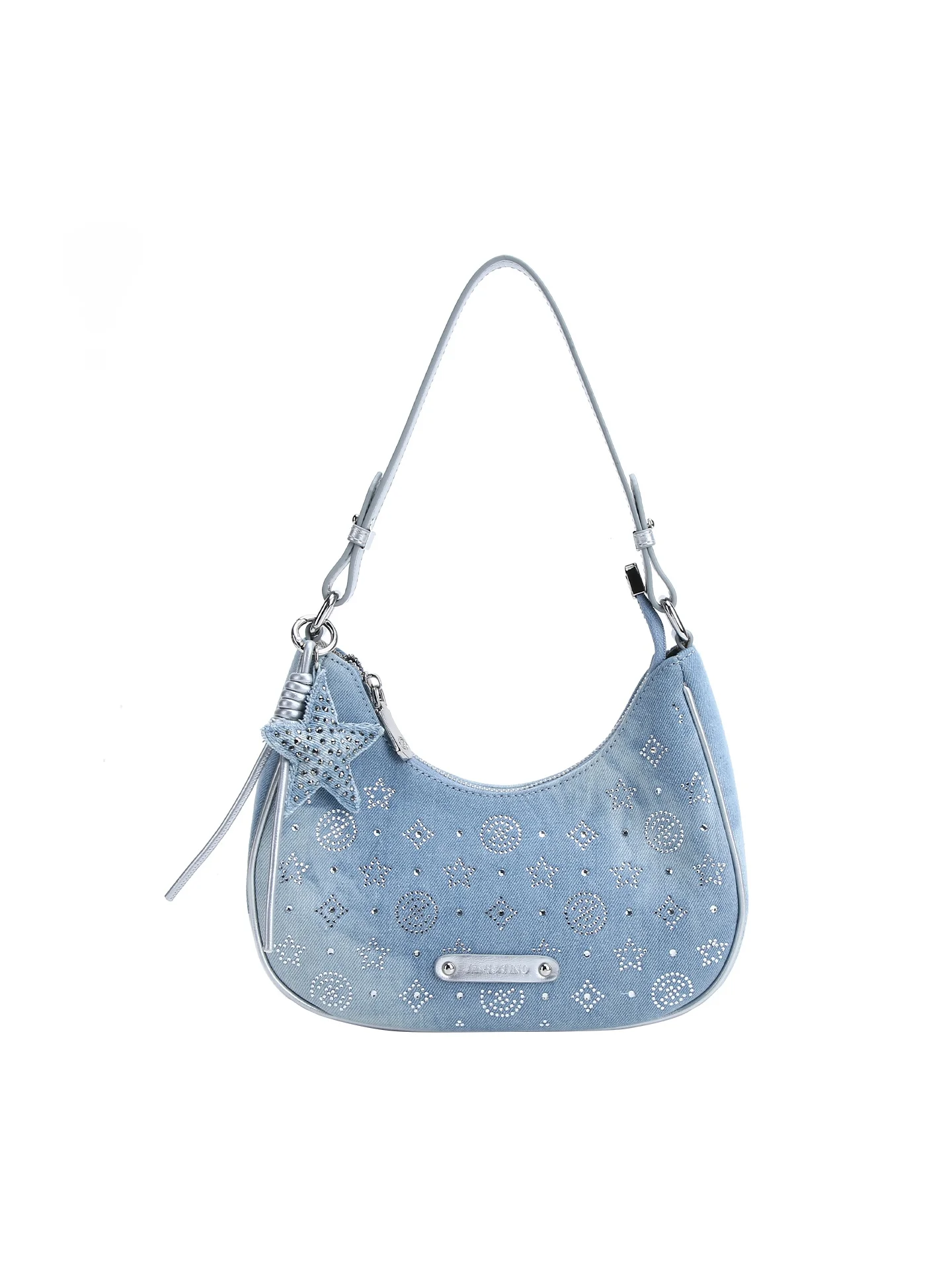 Bolso Hombro Denim Brillante Mujer Verano - usage example