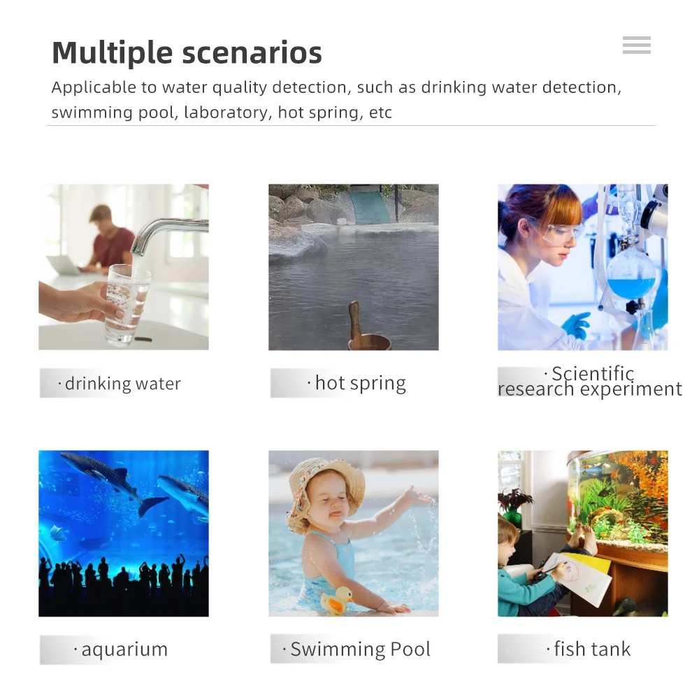 اختبار جودة المياه ، كاشف الكلور ، مقياس PH و CL2 ، حمام سباحة سبا ، حوض السمك ، ربيع حار ، 2 في 1