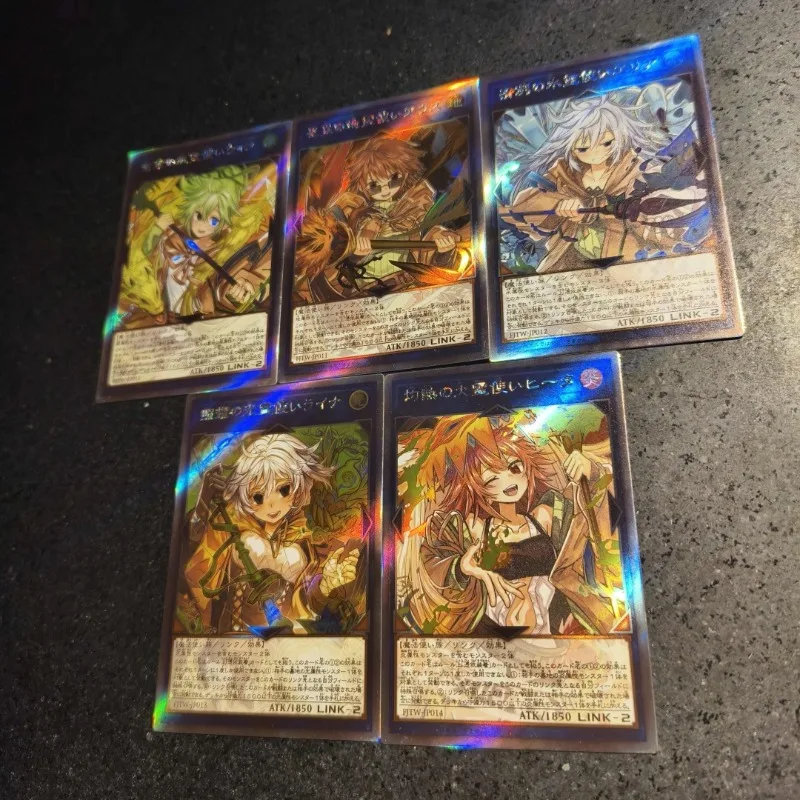 Yu-Gi-Oh! DIY Charmer 5 stks/set Zelfgemaakte Kaart Fuzichoko Schilders 4th Bullet Lyna De Light Charmer Game Collection Card speelgoed Gift
