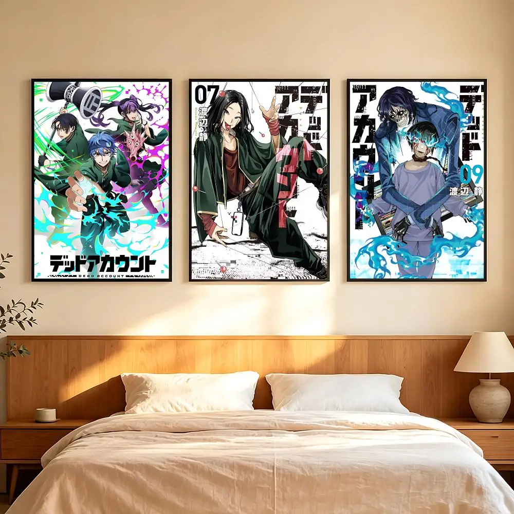 comic Dead Account Poster Poster HD Printing Comfortable and Fresh Style Wall Art Home Decor Living Room Cafe Gift