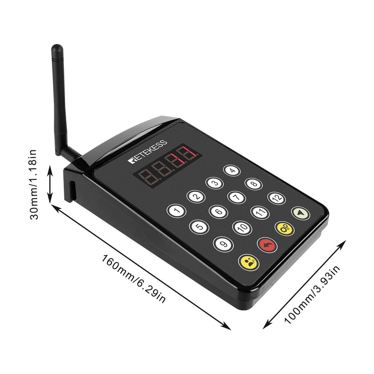 RETEKESS TD154 Küchen-Pager, Kellner-Rufsystem, Restaurant-Pager, 4 wasserdichte Uhrenempfänger, Sender für Kaffee, Bar, Hotel – Detail 23