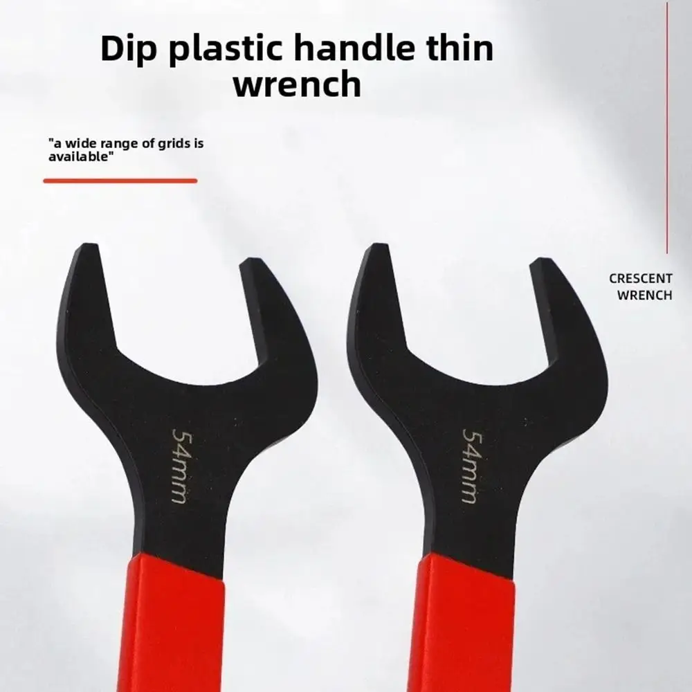 1Pcs Thin Single Open End Wrench 15 Degree Offset Angle 7-32mm Metric U-Shaped Spanner Blackening Flat Head view 3