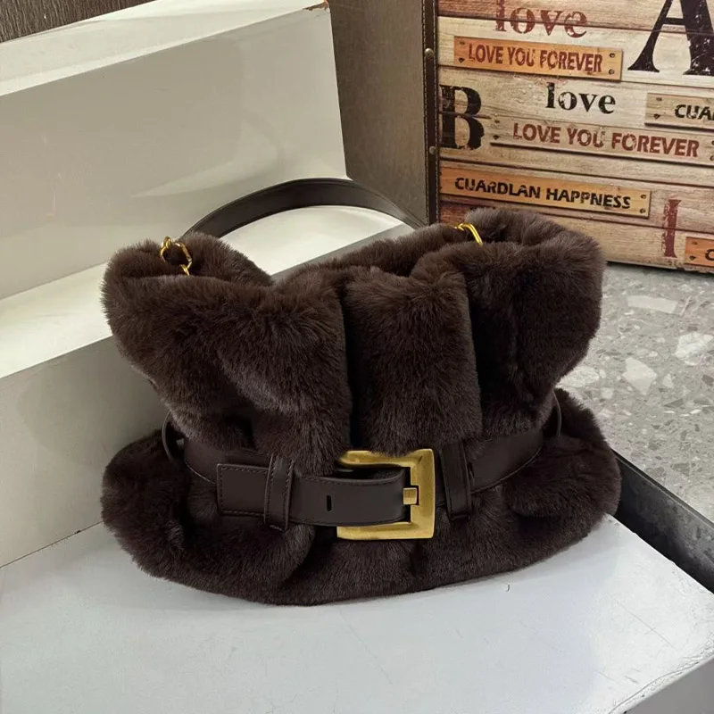 กระเป๋าสะพายไหล่แฟชั่นสุดฮิต ดีไซน์หรูหรา สไตล์เรโทร กระเป๋าถือสุดเก๋สำหรับงานปาร์ตี้ พร้อมหัวเข็มขัด สายสะพายข้าง เหมาะสำหรับการเดินทาง