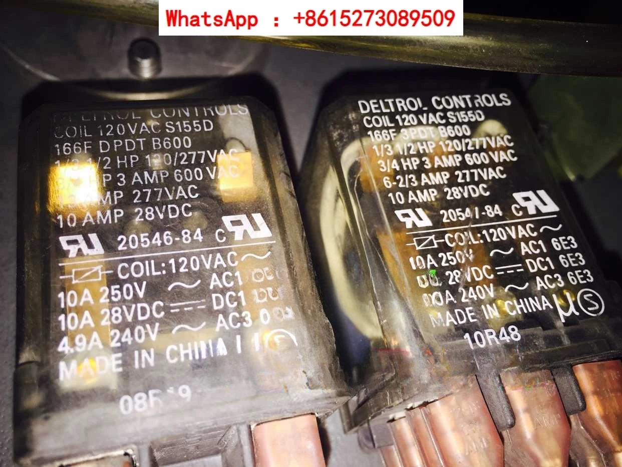 Relay 166F DPDT B600; 120VAC S155D two open and two closed