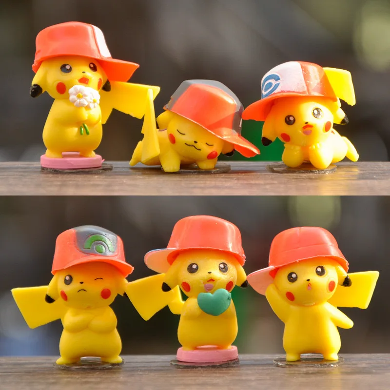 

NEW 6pcs/set Kawaii Pokemon Pikachu Anime Action Figur PVC Kids Toys Doll Collection Figure Gifts Cake Baking Birthday Christmas