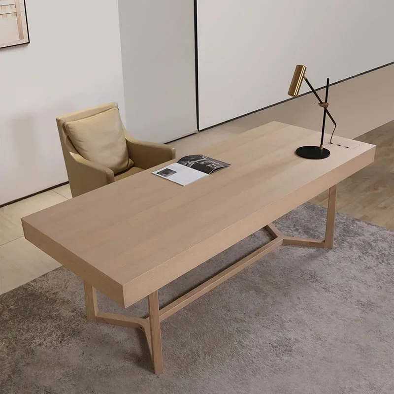 NXX Wooden Standing Office Desk Modern Computer Home Executive Office Desk Design Minimalist Mesas Escritorio Commercial Furnitu