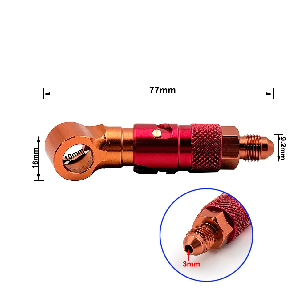 Alconstar-الألومنيوم AN-3 AN3 دراجة نارية خط الفرامل خرطوم السائل الإفراج السريع ربط تركيب طقم محوّل لهوندا لياماها