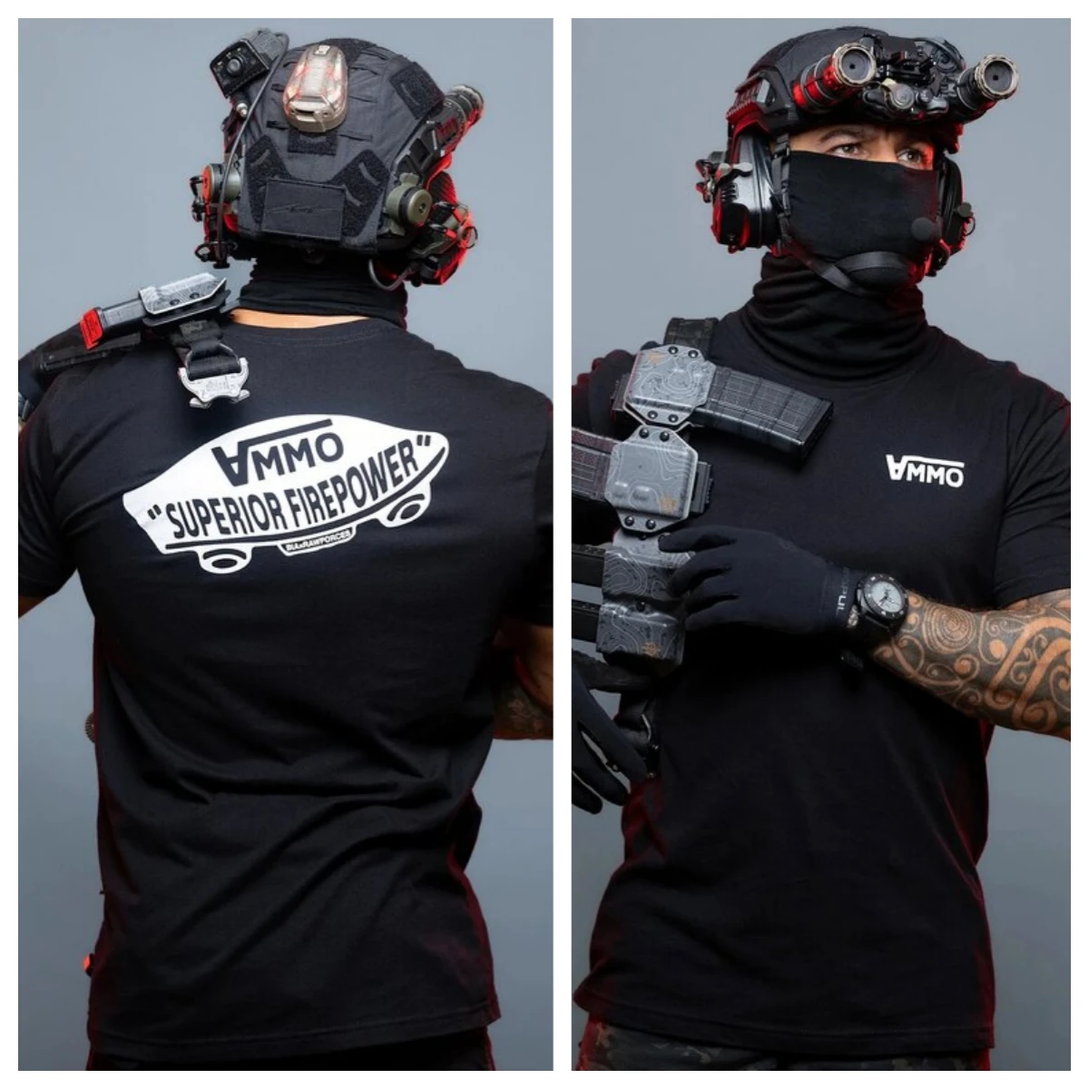 Acta Non Verba Military Tactical Art Style Summer Casual T-shirt Men's and Women's Luxury Brand Top 2026 New Art Logo