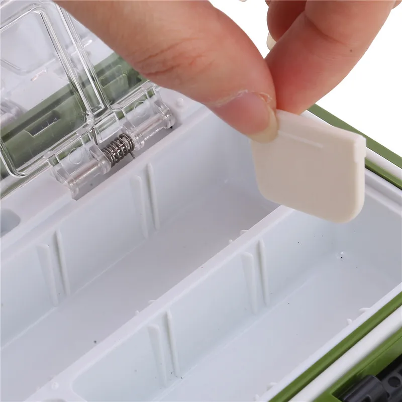 Fishing Tackle Boxes Waterproof Fishing Storage Boxes Bait Box Multifunctional Hook and Bait Accessory Box Double-Sided Opening