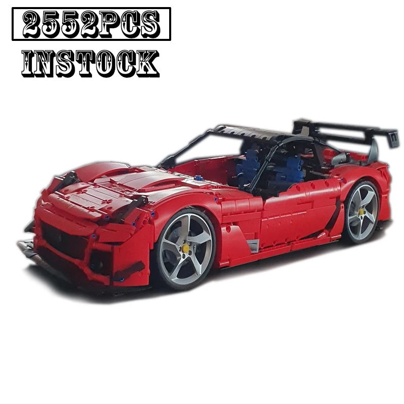 MOC-184900 Challenger 599XX Evo Hypercar, modelo de coche de carreras, bloques de construcción, juguete de montaje, regalos de cumpleaños para niños