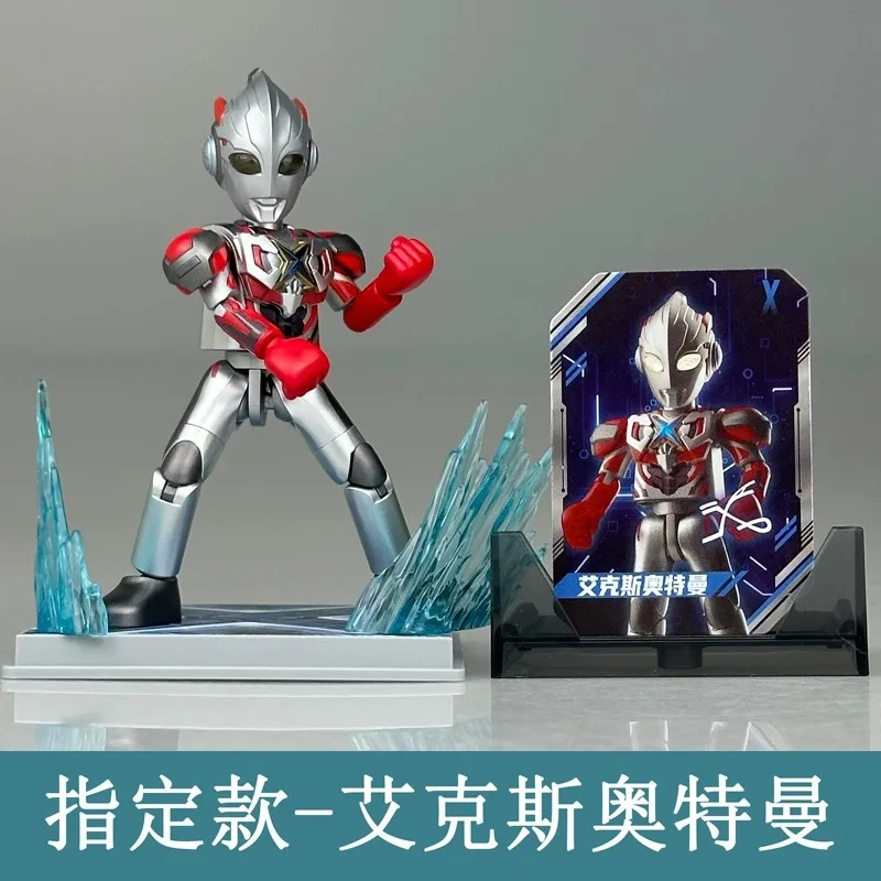 Blokees 울트라 맨 X 샤이닝 버전 9th 빌딩 블록 피규어 장난감 어린이를위한 DIY 조립 모델