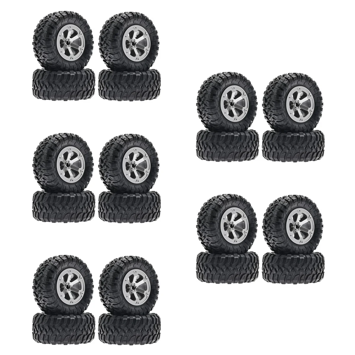 

A44U 5set 73mm Tire Tyre for C14 C24 B24 B36 MN D90 MN-90 MN99S FY003 FY004 RC Car Upgrade Parts Accessories