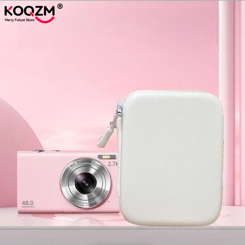Mini Camera Shockproof Case Storage Box PU Leather Hard Shell Digital CCD Camera Case Small Travel Cameras Storage Holder Bag