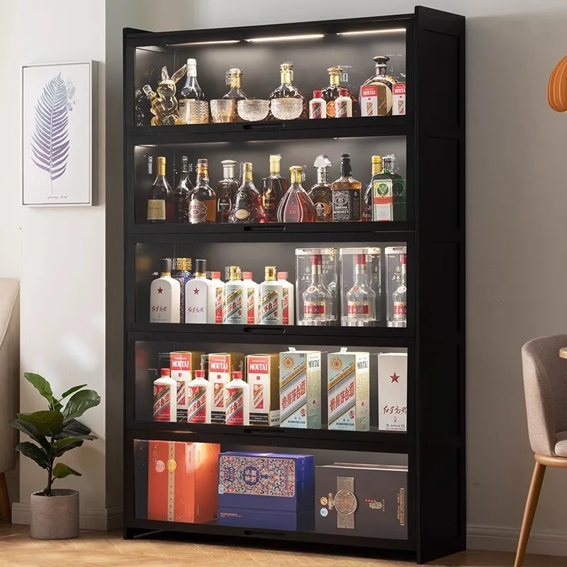 Wine cabinet,  rack, living room wine cabinet ornament diagonally placed multi-layer household  cabinet , shelf