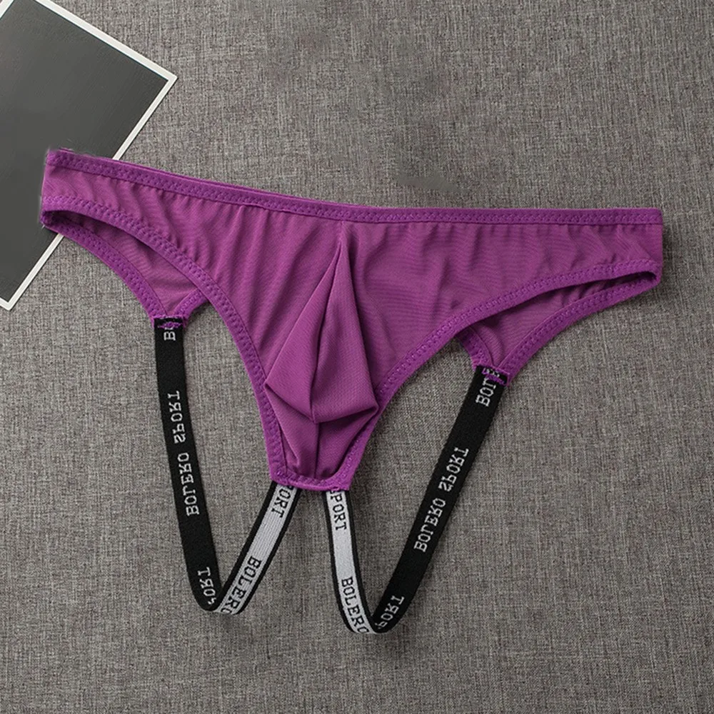 Heren Jockstrap Slips G-String Strings Mesh Open Butt String Lingerie Ademend Ondergoed Lage Taille Open Rug