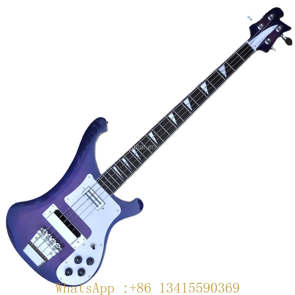 

Flyoung Factory Purple Electric Bass Guitar 4 Strings Bass Chrome Hardwares Bass