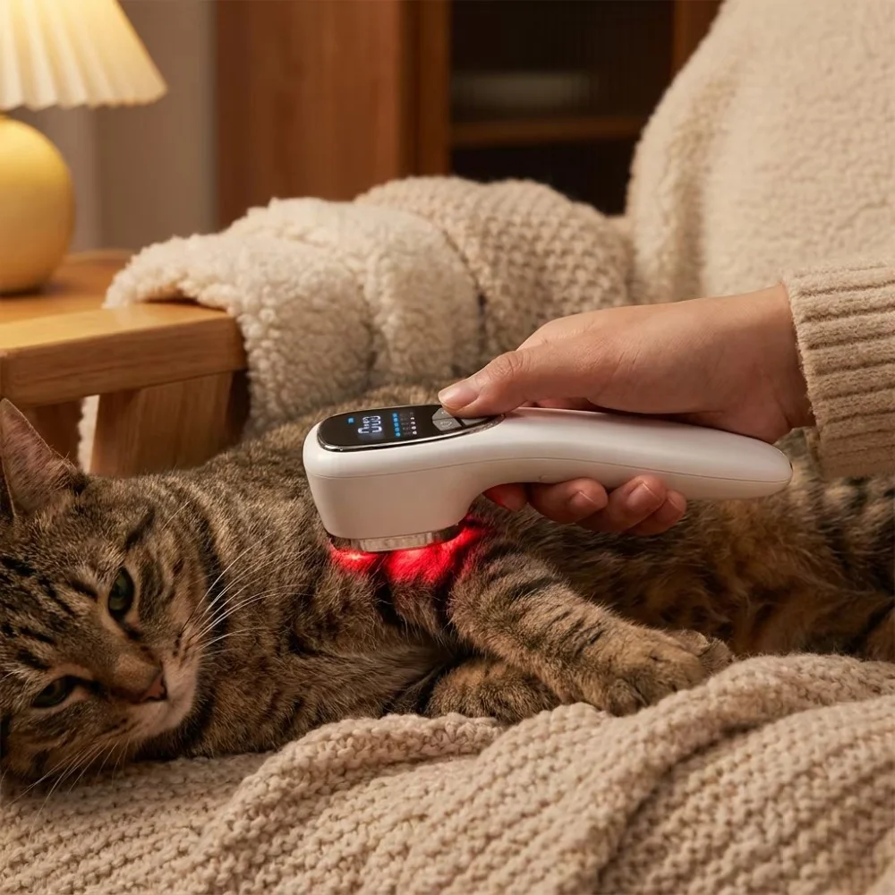 Professional Handheld Cold Therapy Device - Veterinary LLLT 650nm & 808nm for Arthritis and Wounds
