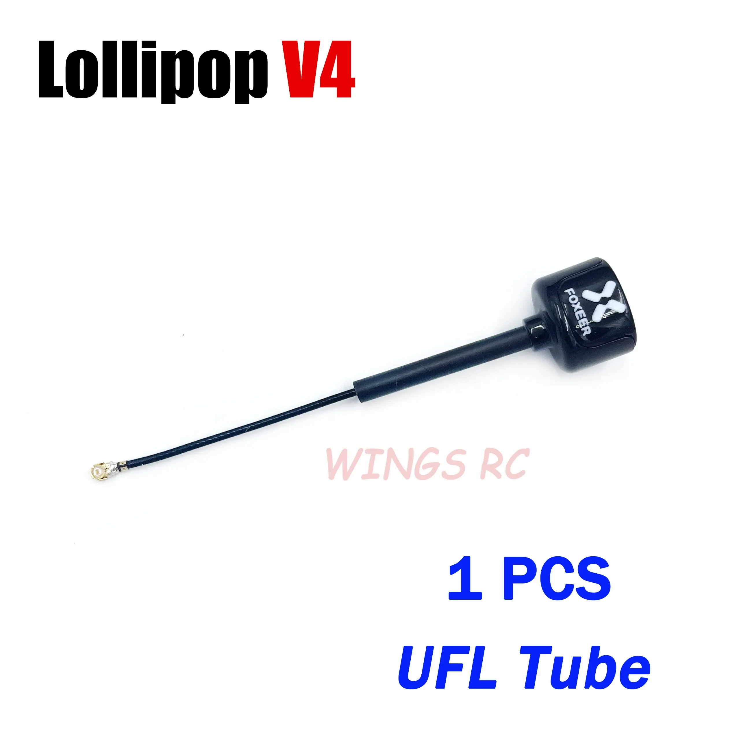 Foxeer-Antenne Lollipop 4 V4 FPV-Antenne 5,8 G 2,6 Dbi Stubby RHCP SMA RPSMA UFL Gerade/Winkel MMCX 7,2 g für FPV RC Racing Drone