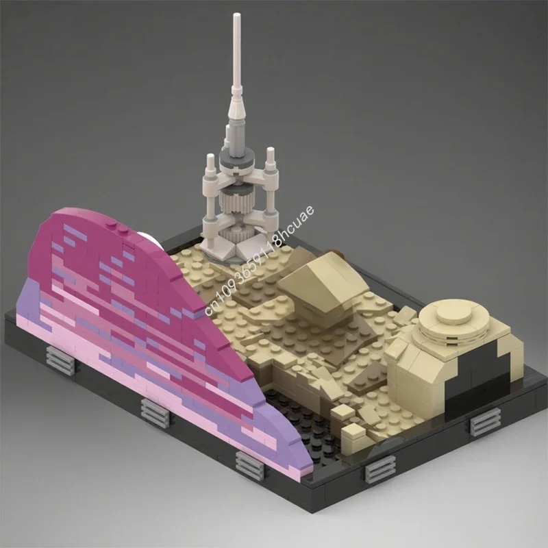 405 Stück MOC Binary Sunset Diorama Collection Episode Star Battle UCS Modell Bausteine Spielzeug Weihnachtsgeschenke