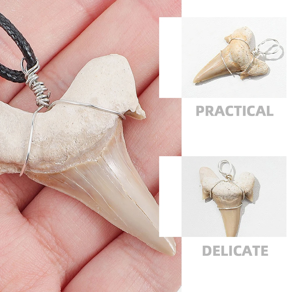 

Shark Tooth Hanging Charms 2-2.5cm Fossil Charm Necklace DIY Jewelry Diy Material Teeth Jewelry Supplies Men Outdoor Pendant