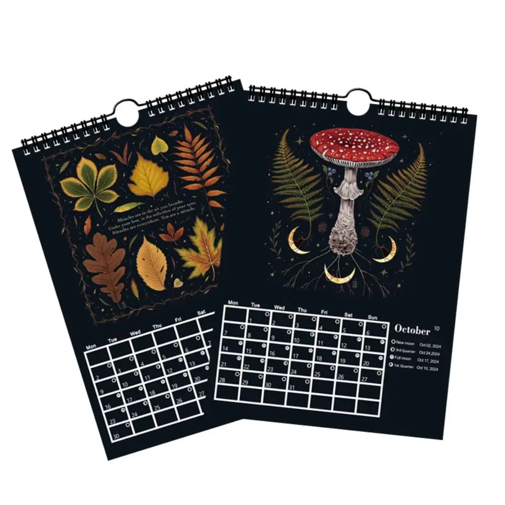 Contains 12 Original Illustrations 2025 Calendar Drawn Throughout The Year Daily Monthly Schedule Wall Calendar