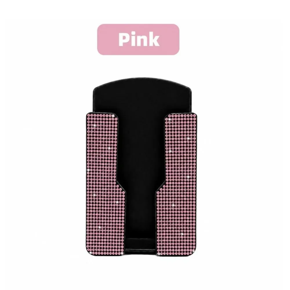 Shiny Rhinestone Wall Hanging Remote Holder No Drill Space Saving Controller Storage Rack Self Adhesive Home Decorative