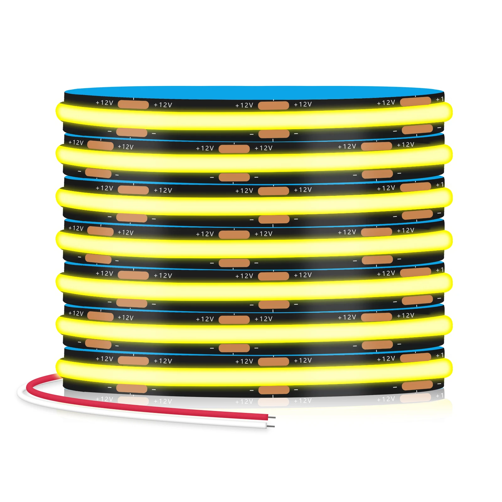 Black PCB COB Strip DC 12V 24V 3000K 4000K 6000K High Brighter Flex Ribbon Lamp Light for Room TV Backlight Decor 0.5M-10M