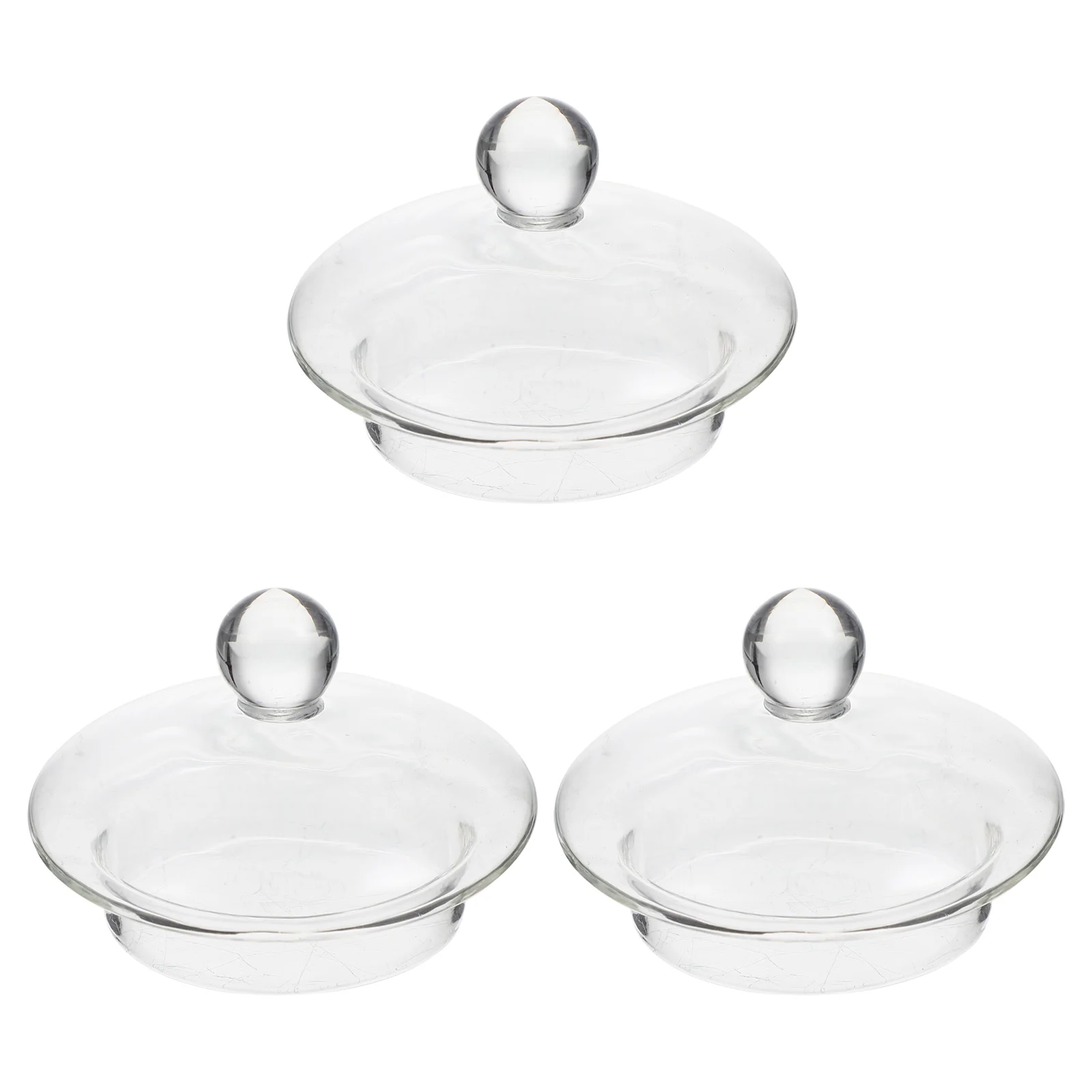 3 Pcs Teapot Accessories Plant Trays Protective Covers Caps Glass Leaker Protectors Lids Strainer Home